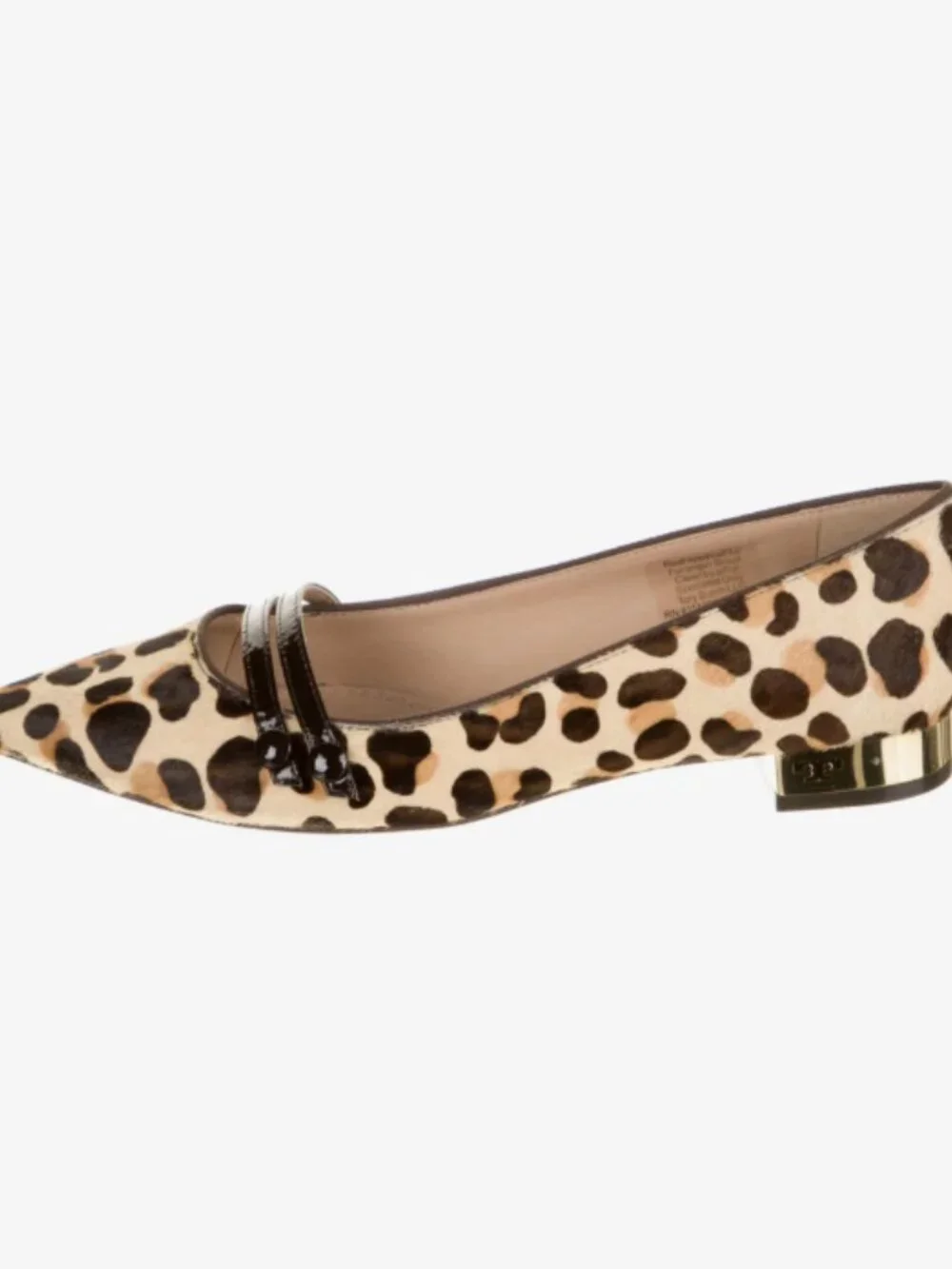 Tory Burch Leather Leopard Print Flats